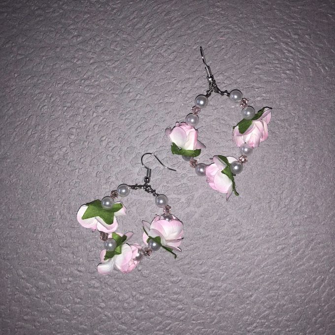 IMG_0634 Petite Wreath Flower Earrings