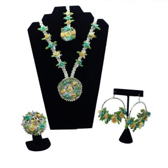 Turquoise AND YELLOW GOTA SET