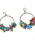 flower garden gota earrings
