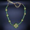 green-yellow-ghota-necklace Green Gota Jewelry Set