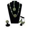 green-yellow-ghota-set Green Gota Jewelry Set