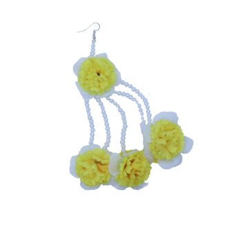 3-Flower Jhumar Headpiece