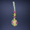 Pink and Yellow Gota Jewelry Set