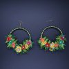 rainbow-ghota-earrings Rainbow Gota Bridal Set
