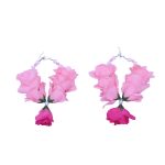 Rose Garden Flower Earrings