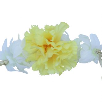 Simple Gajra Bracelet with Ribbon