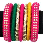 pink thread bangles