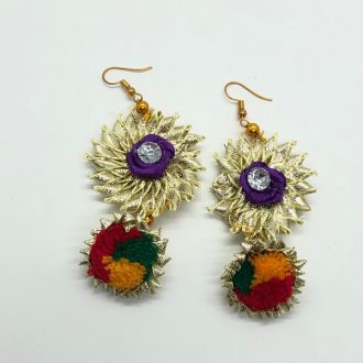 Gota Pom Pom Set with Jhumar