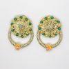 green-yellow-beaded-gota-set-earrings Green and Yellow Gota Set